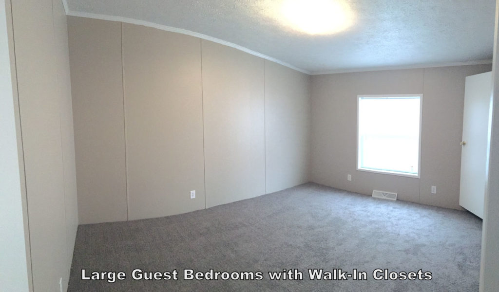 Large Guest Bedroom With Walk-In Closets